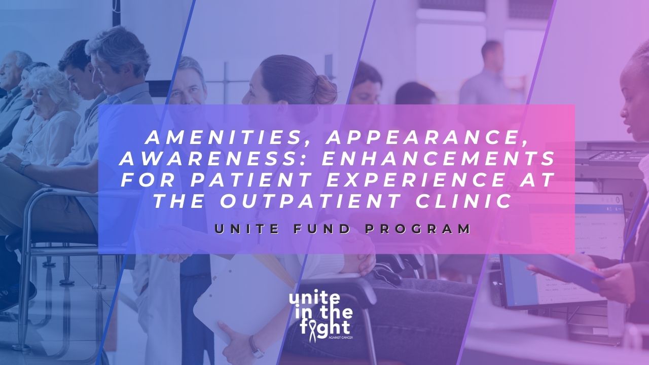 When visiting the Outpatient Clinic during her work with the ‘Whole Person Healing Initiative’, she noticed different areas of the lobby that could be updated to improve the overall atmosphere. Thus, the ‘Amenities, Appearance, Awareness’ program was created.
