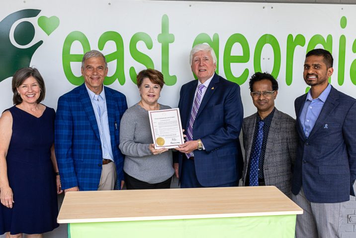 photo from article Governor honors MCG assistant dean for efforts to battle colon cancer in rural Georgia