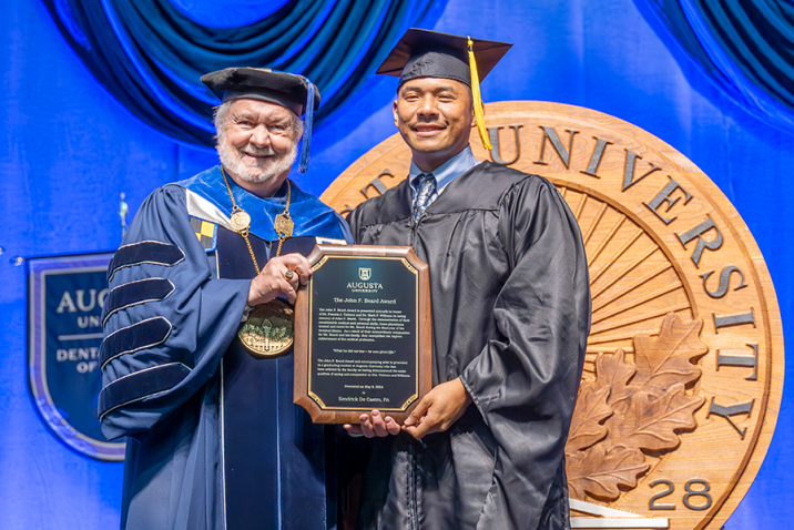 photo from article $40,000 Beard Award presented to newly graduated physician assistant