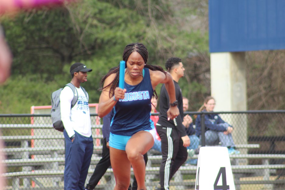 Runner competing in a race