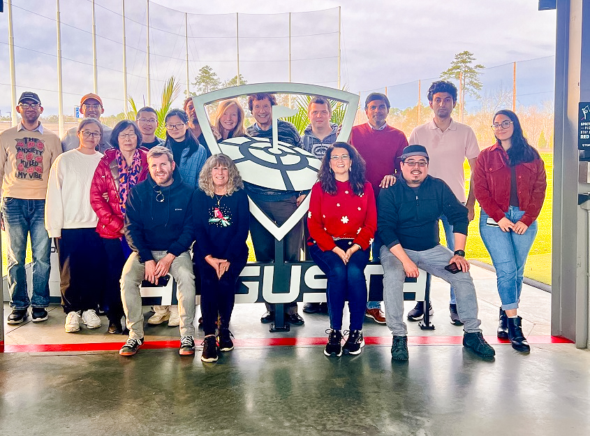 Hedrick and Ley lab at Top Golf