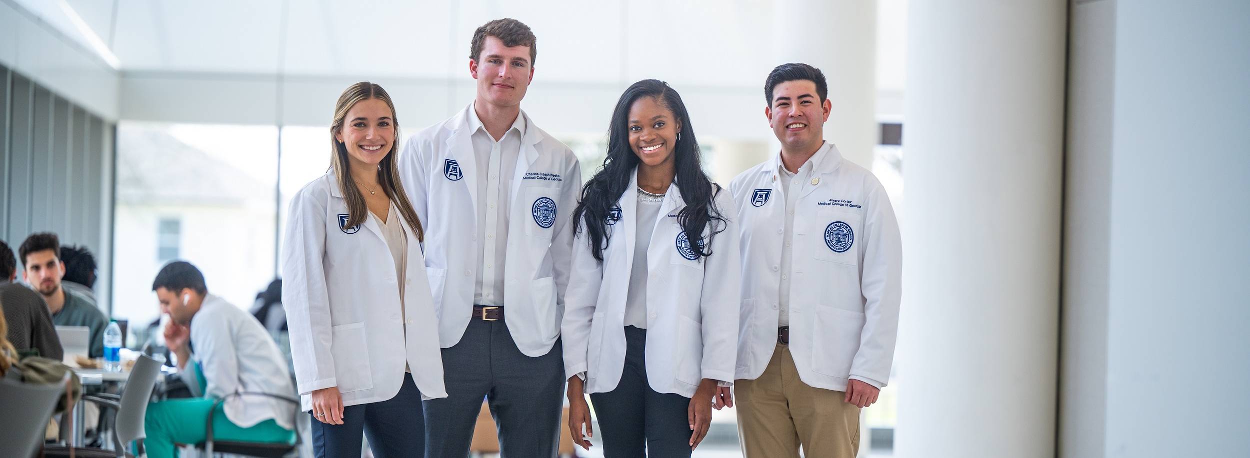 mcg students pose for camera