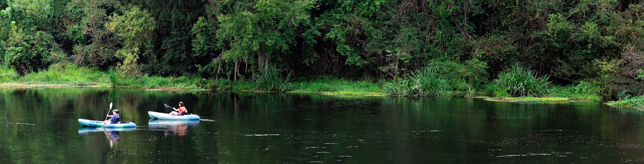 Panorama of kayaking
