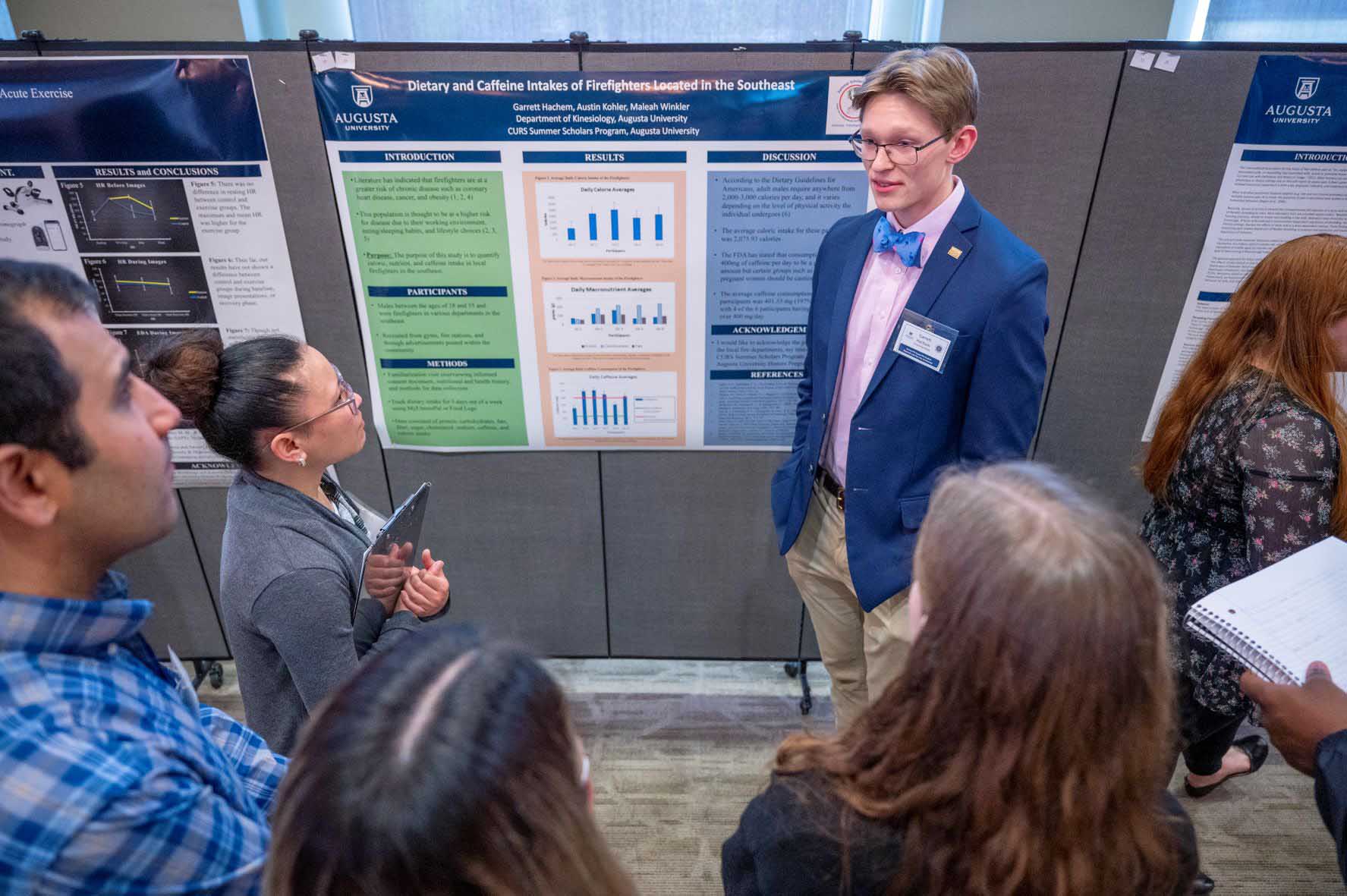 Student Presenting to crowd