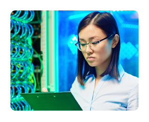 Women Working at Server