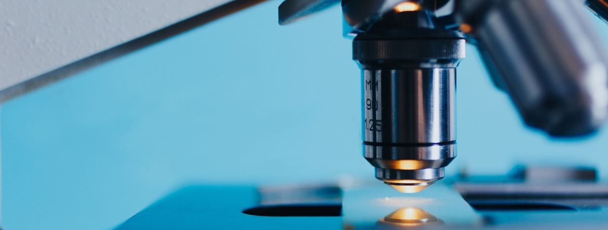 close up of a microscope